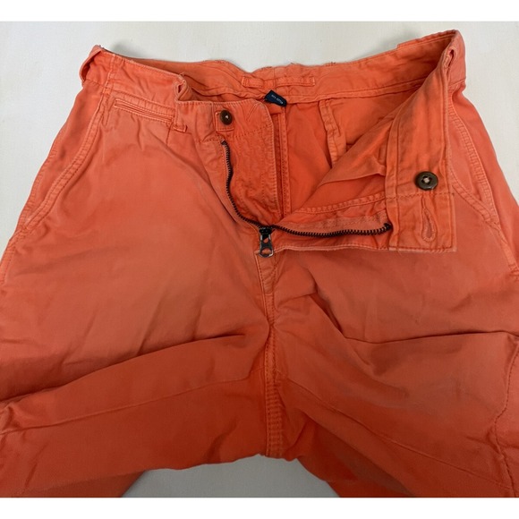 Polo Ralph Lauren‎ Loose Chino Shorts Men 30 X 9 Orange PRL Cotton Garment Dyed - Picture 6 of 10